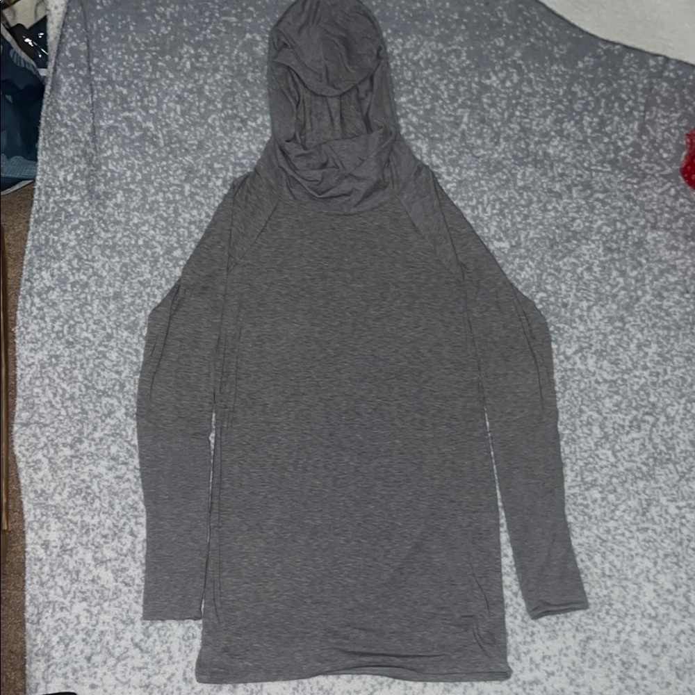 Athleta Gray Cowl Neck Sweater